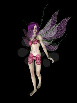 Royalty Free Clipart Image of a Fairy