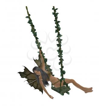 Royalty Free Clipart Image of a Fairy 