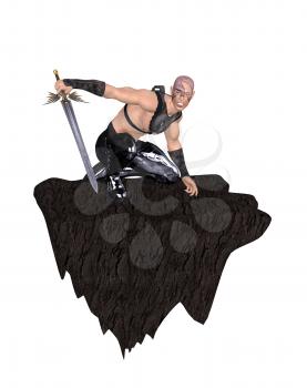 Royalty Free Clipart Image of a Warrior