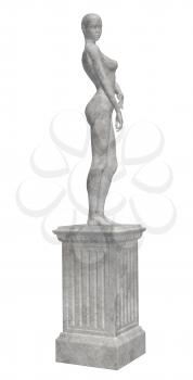 Royalty Free Clipart Image of a Statue