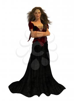 Woman dressed in a gown