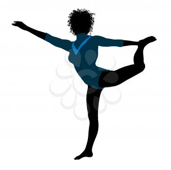 Royalty Free Clipart Image of a Gymnast