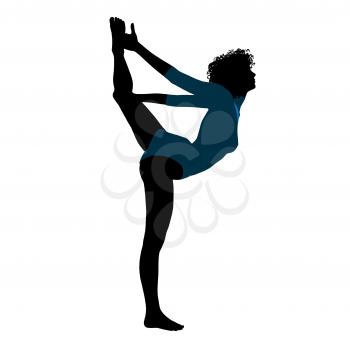 Royalty Free Clipart Image of a Gymnast