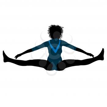 Royalty Free Clipart Image of a Gymnast