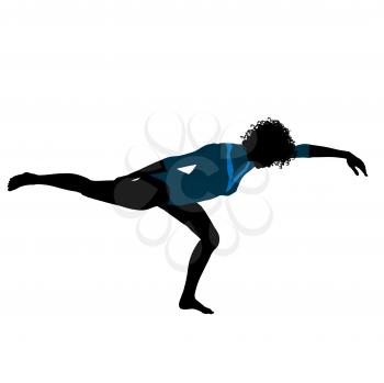 Royalty Free Clipart Image of a Gymnast