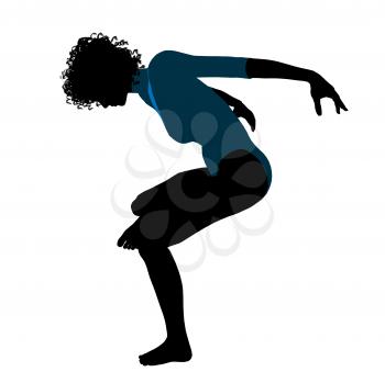 Royalty Free Clipart Image of a Gymnast