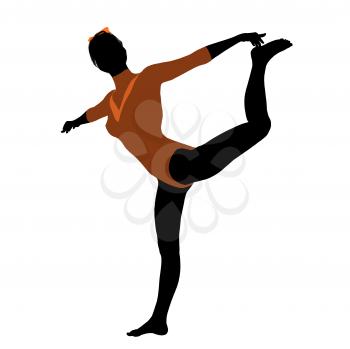 Royalty Free Clipart Image of a Gymnast