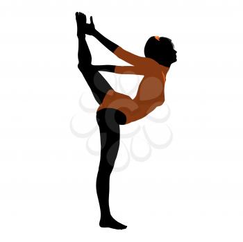 Royalty Free Clipart Image of a Gymnast