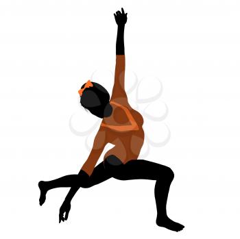 Royalty Free Clipart Image of a Gymnast