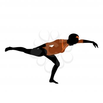 Royalty Free Clipart Image of a Gymnast