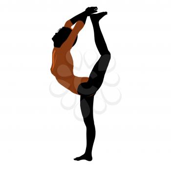 Royalty Free Clipart Image of a Gymnast