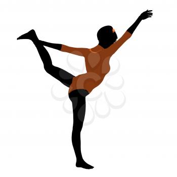 Royalty Free Clipart Image of a Gymnast