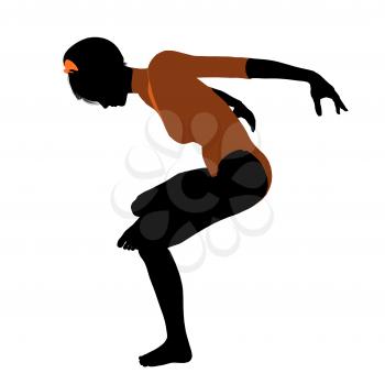 Royalty Free Clipart Image of a Gymnast