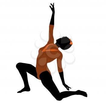 Royalty Free Clipart Image of a Gymnast