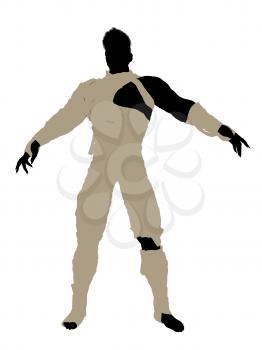 Royalty Free Clipart Image of a Male Mummy