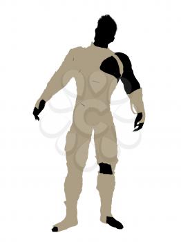 Royalty Free Clipart Image of a Male Mummy