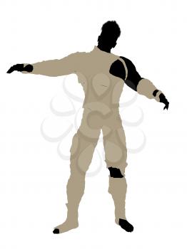 Royalty Free Clipart Image of a Male Mummy