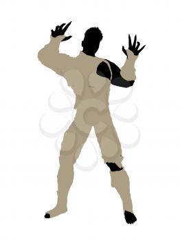 Royalty Free Clipart Image of a Male Mummy