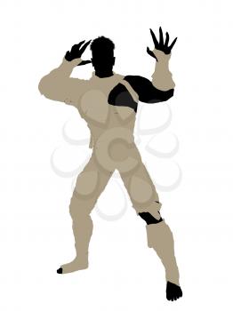 Royalty Free Clipart Image of a Male Mummy