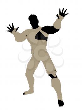 Royalty Free Clipart Image of a Male Mummy