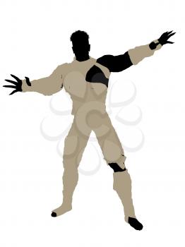 Royalty Free Clipart Image of a Male Mummy