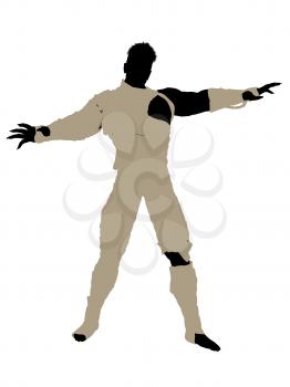 Royalty Free Clipart Image of a Male Mummy