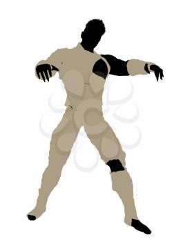 Royalty Free Clipart Image of a Male Mummy