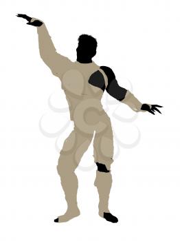 Royalty Free Clipart Image of a Male Mummy