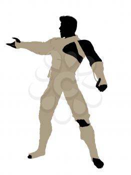 Royalty Free Clipart Image of a Male Mummy