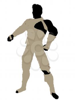 Royalty Free Clipart Image of a Male Mummy