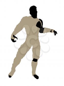 Royalty Free Clipart Image of a Male Mummy