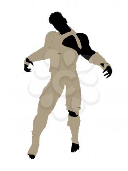 Royalty Free Clipart Image of a Male Mummy