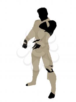 Royalty Free Clipart Image of a Male Mummy