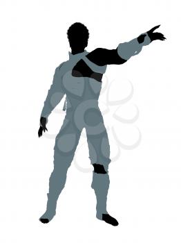 Royalty Free Clipart Image of a Male Mummy