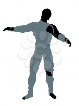 Royalty Free Clipart Image of a Male Mummy