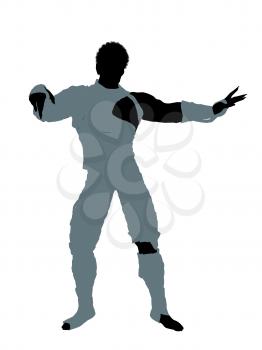 Royalty Free Clipart Image of a Male Mummy