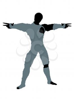 Royalty Free Clipart Image of a Male Mummy