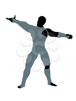 Royalty Free Clipart Image of a Male Mummy