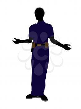 Royalty Free Clipart Image of a Police Officer