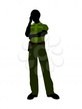 Royalty Free Clipart Image of a Sheriff