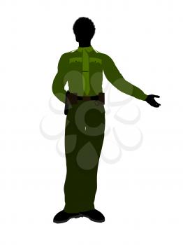 Royalty Free Clipart Image of a Sheriff