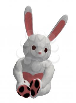 Royalty Free Clipart Image of a Bunny