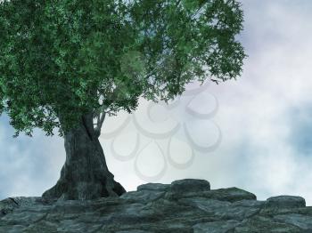 Royalty Free Clipart Image of a Tree