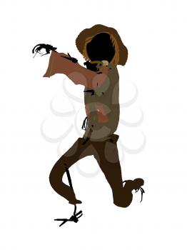 Royalty Free Clipart Image of a Scarecrow