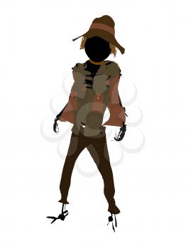 Royalty Free Clipart Image of a Scarecrow