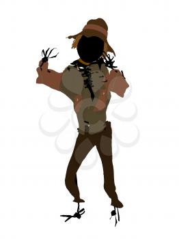 Royalty Free Clipart Image of a Scarecrow