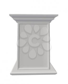 Royalty Free Clipart Image of a Pedestal