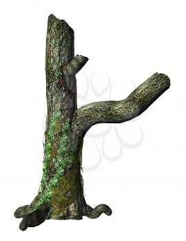 Royalty Free Clipart Image of a Dead Tree