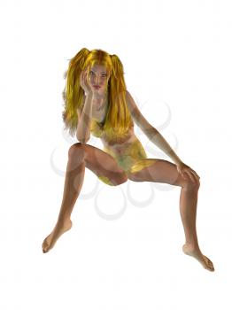 Royalty Free Clipart Image of a Woman