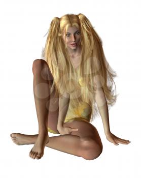 Royalty Free Clipart Image of a Woman